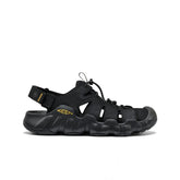 Men's Hyperport Fisherman Leather Sandal | Black/KEEN Yellow