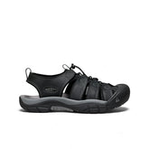 Men's Newport Leather Sandal | Black/Steel Grey