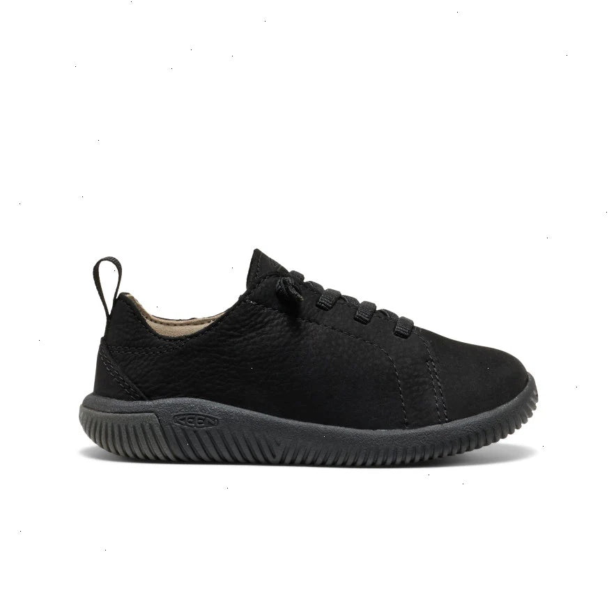 Little Kids' KNX Leather Sneaker  |  Triple Black