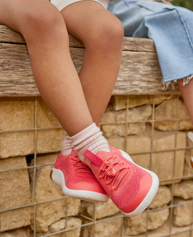 Big Kids' KNX Knit Sneaker  |  Iguana/Evening Primrose