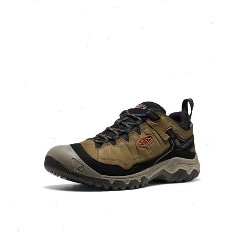 Men's Targhee IV Waterproof Hiking Shoe  |  Dark Olive/Gold Flame
