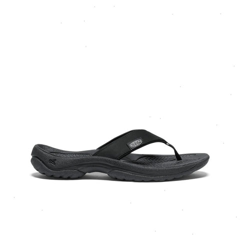 Women's Kona Leather Flip-Flop  |  Black/Vapor