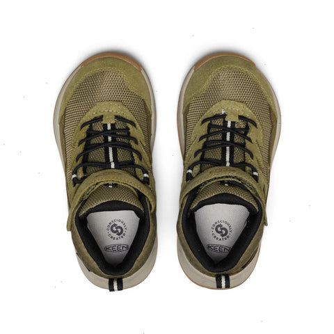 Little Kids' Hightrail Waterproof Hiking Boot  |  Dark Olive/Martini Olive