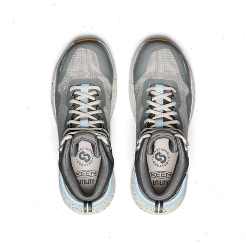 Women's Synchro Waterproof Work Boot (Carbon Toe)  |  Steel Grey/Gum