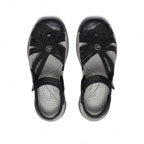 Women's Rose Sandal  |  Black/Neutral Gray