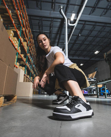 Women's Overton Work Shoe (Carbon Toe)  |  Toadstool/Star White