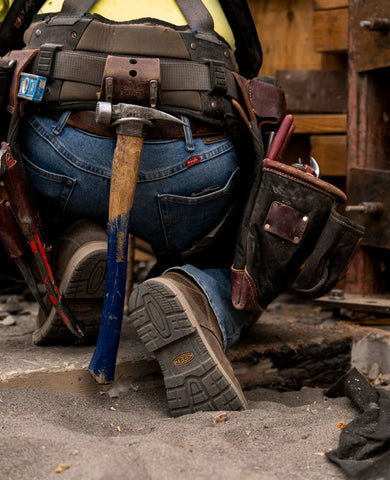 Men's San Jose 6" Waterproof 90° Heel Boot (Aluminum Toe)  |  Bison/Black