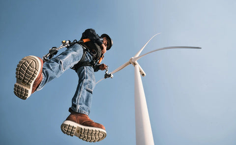 Men's Cincinnati 6" Waterproof 90° Heel Boot (Carbon Toe)  |  Tuscan Red/Sandshell