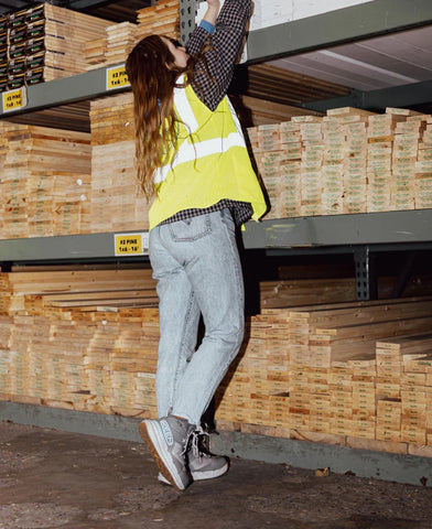 Women's Synchro Waterproof Work Boot (Carbon Toe)  |  Steel Grey/Gum