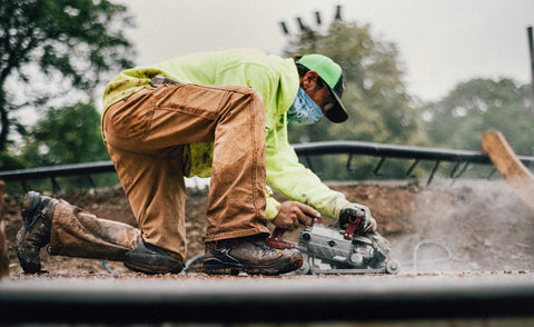 Men's Targhee IV Waterproof Work Boot (Carbon Toe)  |  Dark Earth/Black