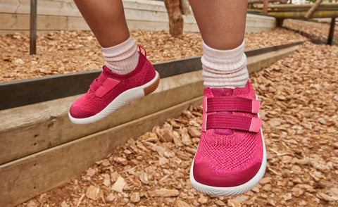 Little Kids' KNX Knit Double Strap  |  Beaujolais/Raspberry