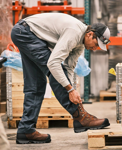 Men's Camden 6" Waterproof Boot INT MET (Carbon Toe)  |  Leather Brown/Black