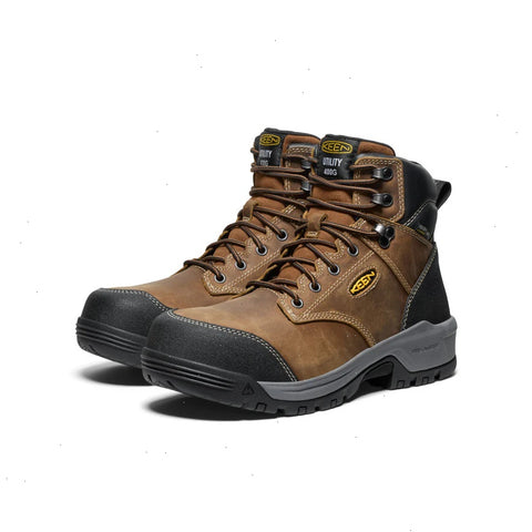 Men's Evanston 6" Insulated Waterproof Boot (Carbon Toe)  |  Bison/Black