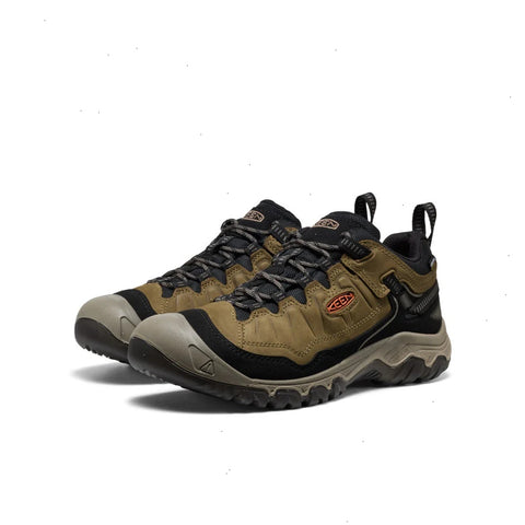 Men's Targhee IV Waterproof Hiking Shoe  |  Dark Olive/Gold Flame