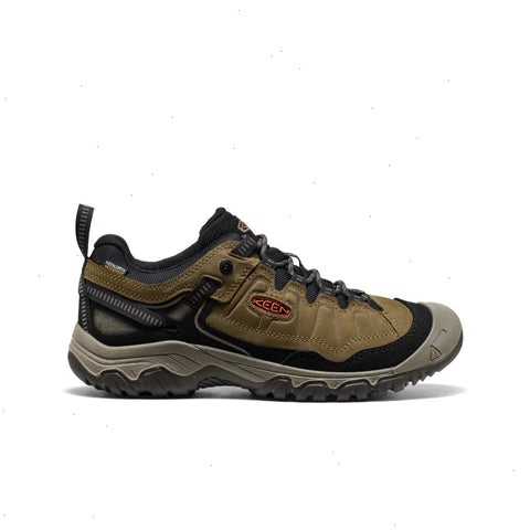 Men's Targhee IV Waterproof Hiking Shoe  |  Dark Olive/Gold Flame