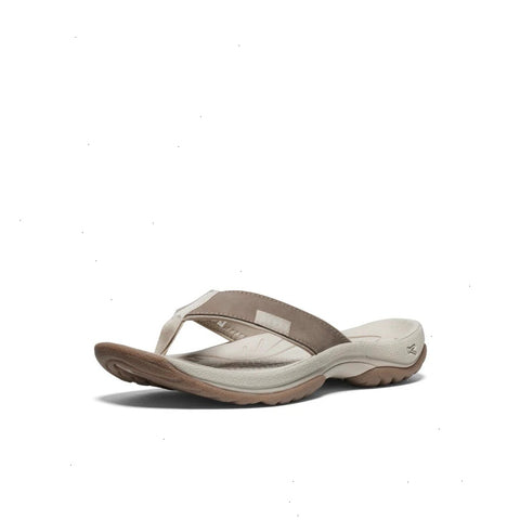 Women's Kona Leather Flip-Flop  |  Brindle/Silver Birch