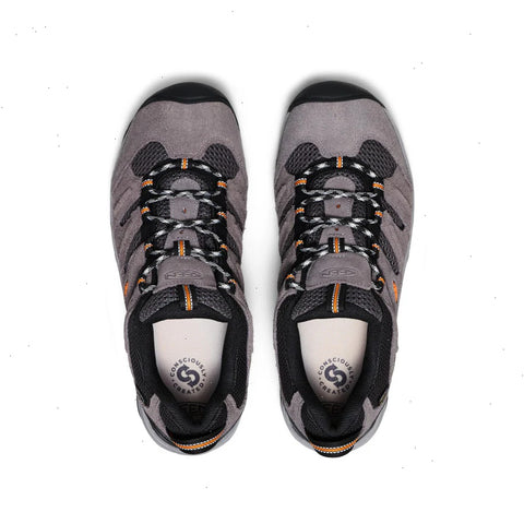Men's Headout Waterproof Hiking Shoe  |  Steel Grey/Orange Pepper